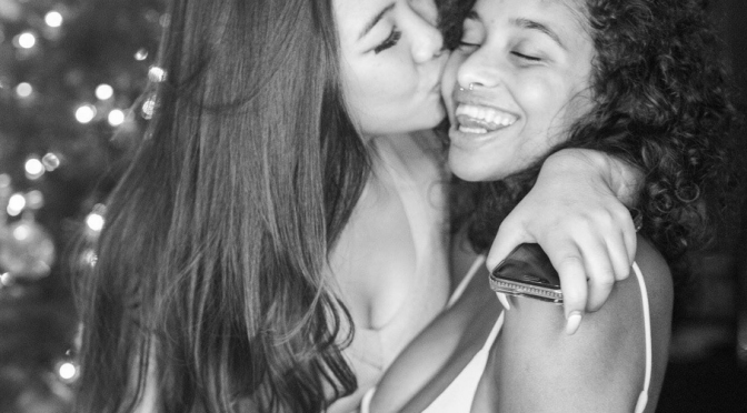 Brunette teen with huge tits