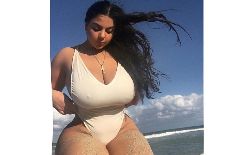 Gorgeous teen Teniah has impressive giant tits!